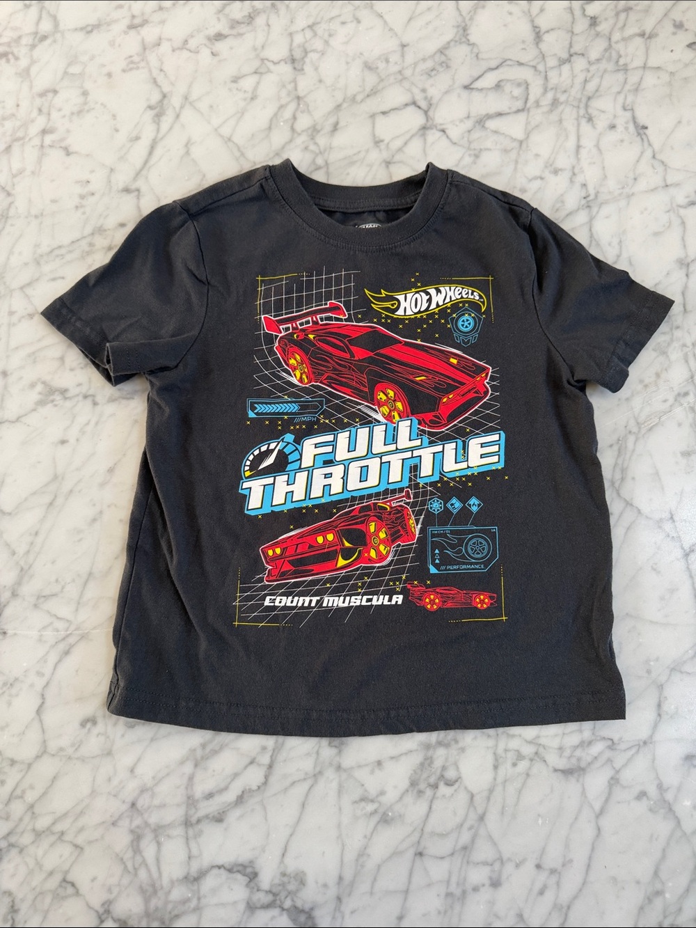 Boys Hot Wheels Tee Size 5T Full Throttle